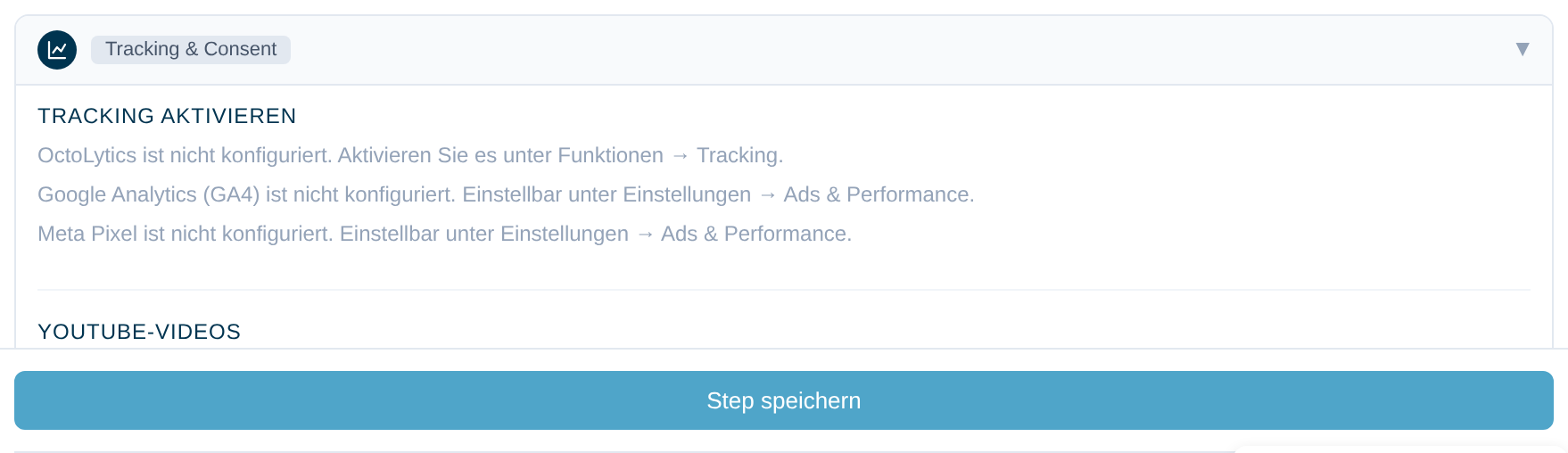 Tracking-Dienste aktivieren